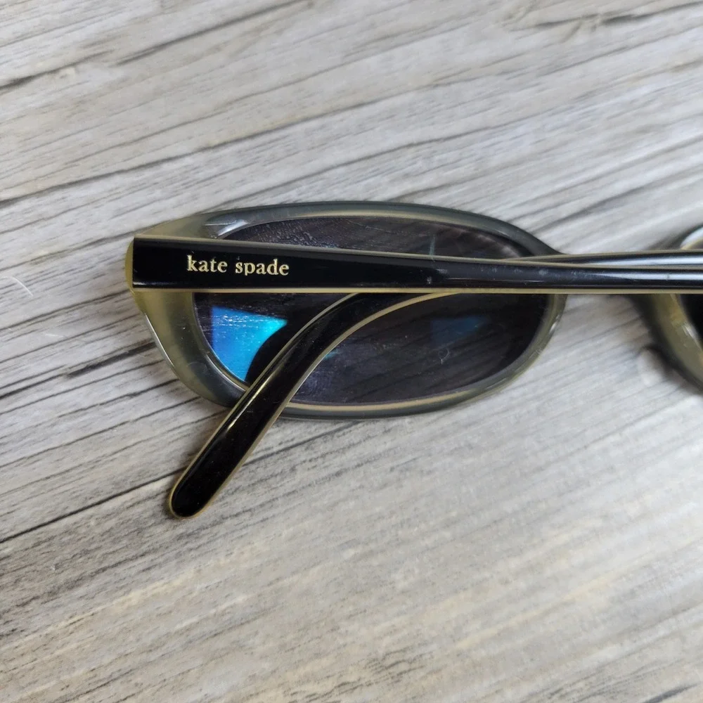 Kate Spade Sunglasses N9U Bianca Olive Green Oval Womens 130mm Frames Only